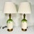 1950s Mid-Century Boho Chic Vintage Ceramic Green Drip Table Lamps - A Pair For Sale - Image 5 of 18