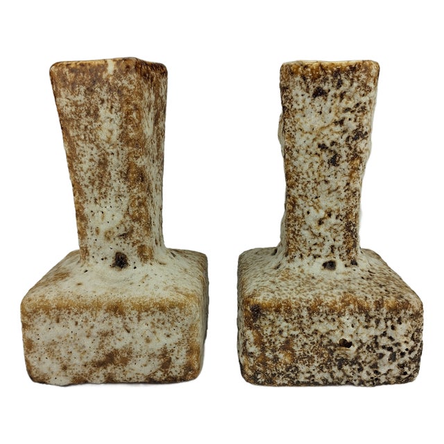 Fat Lava Vases by Marius and Hugo van Woerden for Vest Keramiek, Gouda, Holland, 1970s, Set of 4 For Sale