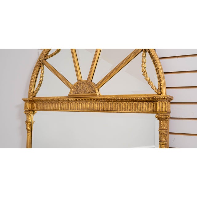 Friedman Brothers Friedman Brothers Monumental Gilt Frame Archtop Wall Mirror For Sale - Image 4 of 16