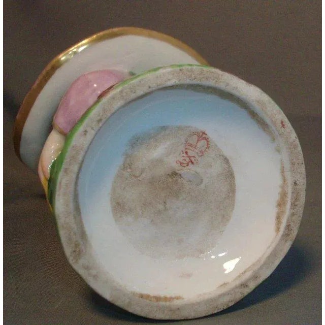 Green Early 19th Century English Derby Porcelain Mansion House Dwarf Figure For Sale - Image 8 of 9