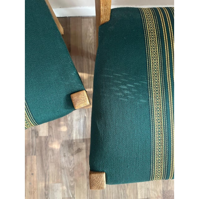 1970s Set of Four Danish Oak Dining Chairs in the Style of Henning Kjærnulf, Denmark, Circa 1970 For Sale - Image 5 of 5