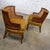 Wood Mid-20th Century French Country Louis XV or Bergere Style Pair Low Backed Chairs With Cane Wingbacks by Fairfield Chair For Sale - Image 7 of 18