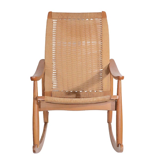 Mid Century Rocking Chair Made in Yugoslavia After Wegner Chairish