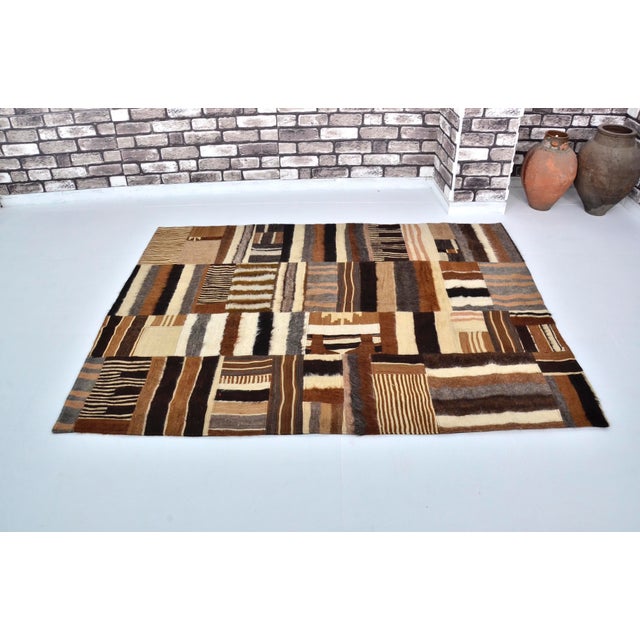 Angora Wool Vintage Anatolian Rug For Sale In Phoenix - Image 6 of 10