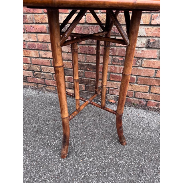 Late 19th Century 19th Century English Bamboo Table For Sale - Image 5 of 5