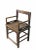 Chinese Brown Antique Chinese Low Back Arm Chair For Sale - Image 3 of 11