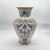 Ceramic Handmade Ceramic Iznik Vase (Faceted Form) Russet Brown and Turquoise Floral For Sale - Image 7 of 9