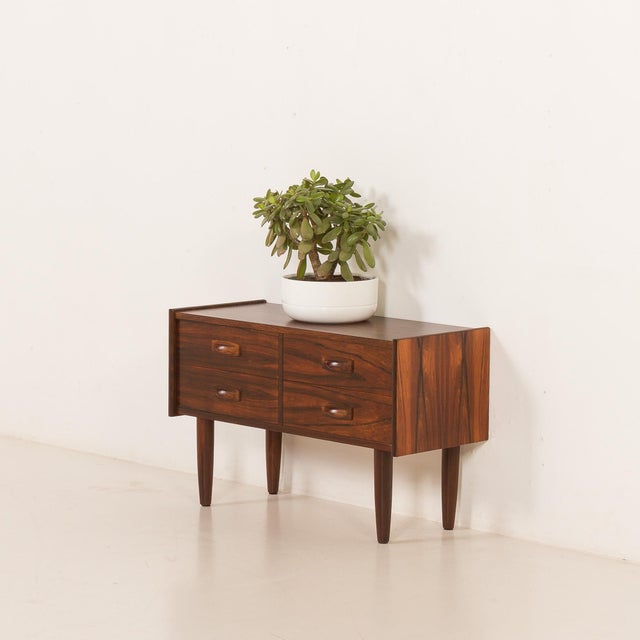 Small Danish Rosewood Chest of Drawers, 1960s For Sale - Image 13 of 13
