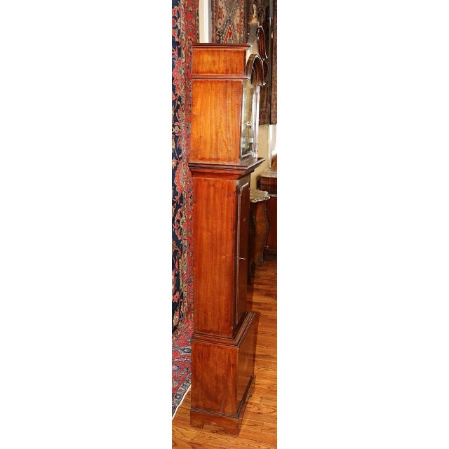 Wilhelm Kienzle 1920s Kienzle Edwardian Style Mahogany Inlaid Grandfather Clock For Sale - Image 4 of 13