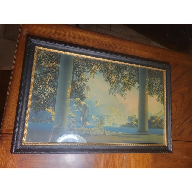 Mid 20th Century Daybreak Print From the Original Painting by Maxfield Parrish, Framed For Sale - Image 11 of 12