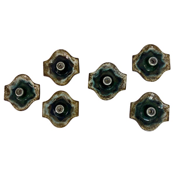 German Ceramic Wall Light Sconce from Hustadt Leuchten, 1960s For Sale