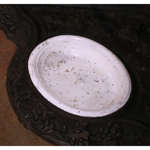 19th C. French Gothic Revival Iron Corner Hall Stand in the Manner of Corneau For Sale - Image 13 of 16