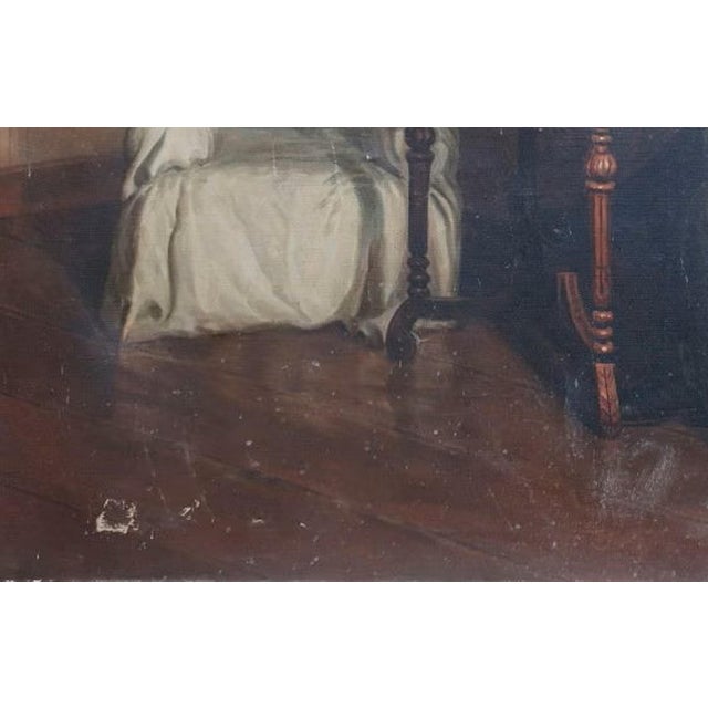 1970s 1970s Vladimir Lenin Portrait, Oil Painting, Soviet Socialist Realism 90-140 For Sale - Image 5 of 6