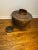 Wood Vintage 19th Century Asian Woven Rattan Bamboo Storage Basket W/Lid and Monkey Detail For Sale - Image 7 of 10