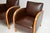 Wood Art Deco Swedish Armchairs in Satin Birch and Leather, 1930, Set of 2 For Sale - Image 7 of 13