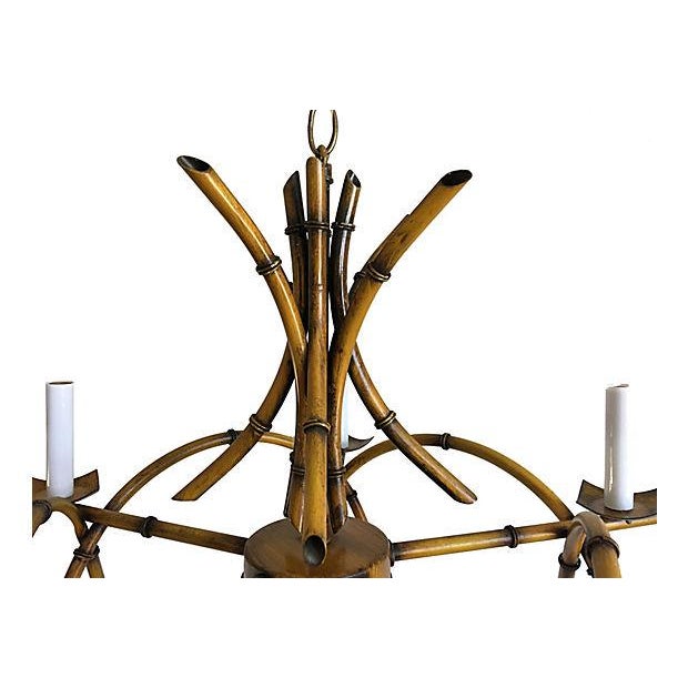 Natural BambooStyle Chandelier Chairish