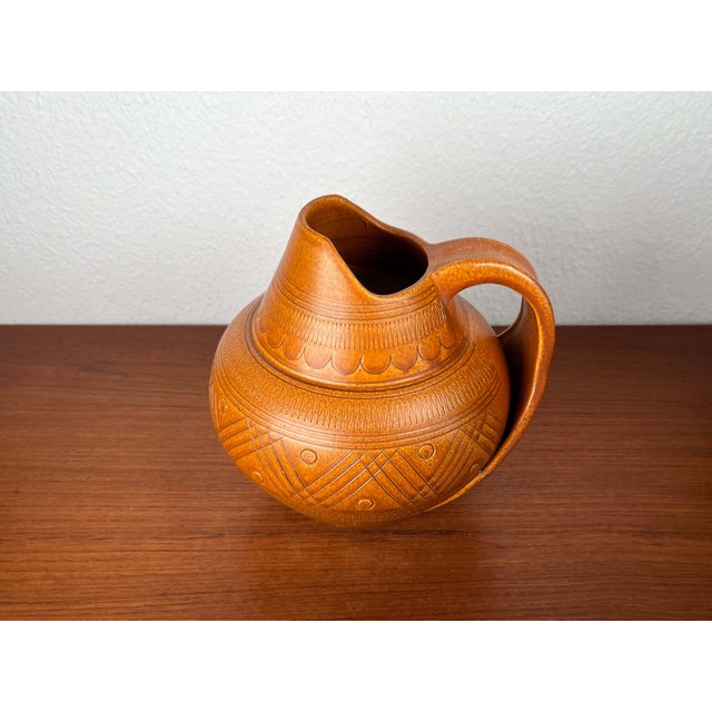 Mid-Century Modern German Studio Pottery Carafe Vase from Wilhelm Kagel, Partenkirchen, 1960s For Sale - Image 13 of 18