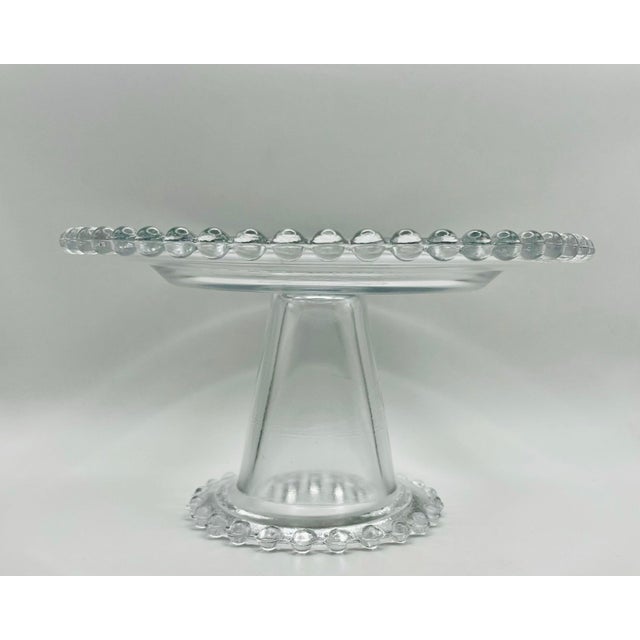 Vintage Candlewick Dessert Stand For Sale - Image 4 of 9