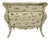 Distressed Green French Provincial Bombe Chest — Louis XV Style, Vintage Serpentine Dresser For Sale