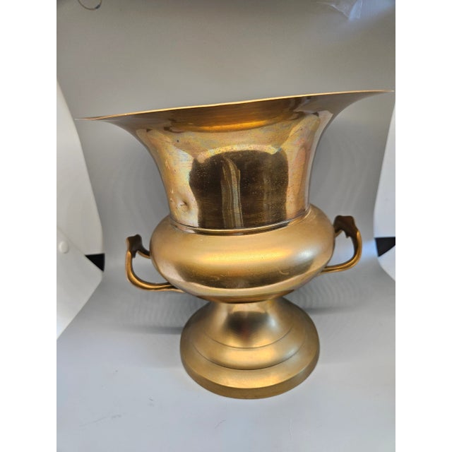 Mid-Century Modern Vintage Brass Jack Housman Loving Cup Champagne Chiller/Ice Bucket/Vase For Sale - Image 3 of 5