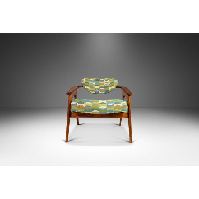 Adrian Pearsall Rare Mid-Century Modern Low Profile 916-Cc Captains Chair in Oak Attributed to Adrian Pearsall for Craft Associates, Usa, C. 1960's For Sale - Image 4 of 18