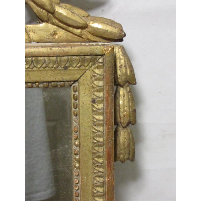 18th Century French Giltwood Marriage Mirror For Sale - Image 9 of 17