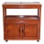 Versatile Hardwood Chinese Buffet with Tray & Wheels For Sale