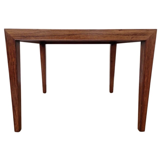 Wood Side Table attributed to Severin Hansen for Haslev, 1960s For Sale - Image 7 of 7