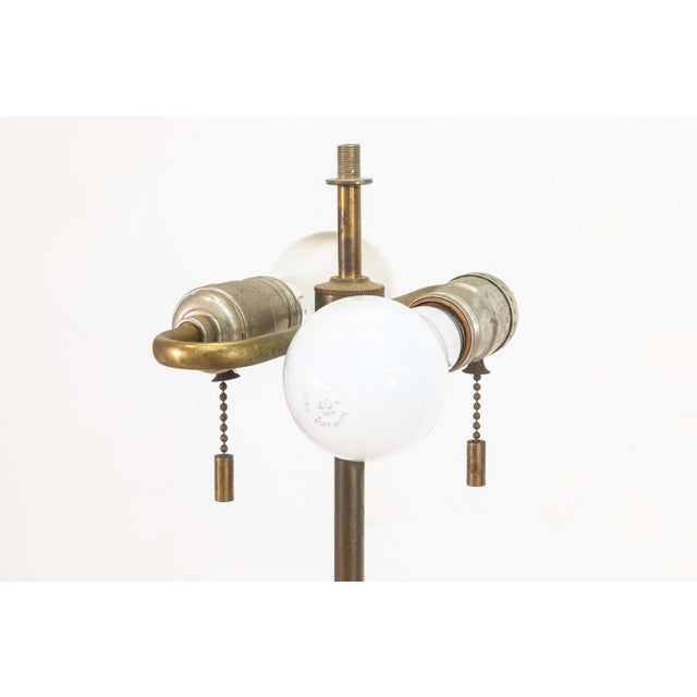 Mid-Century Modern t.h. Robsjohn-Gibbings Brass Floor Lamp for Hansen Lighting New York Circa 1950s For Sale - Image 3 of 9