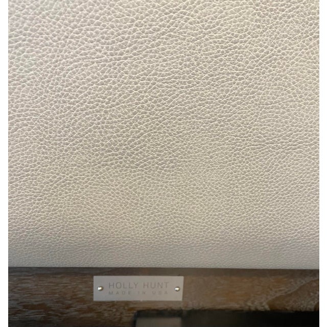 Wood Holly Hunt Queen Sorraia Bed With Leather Headboard For Sale - Image 7 of 15