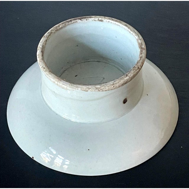 Korean Ceramic Ritual Offering Stemmed Dish with Inscription Joseon Dynasty For Sale - Image 11 of 15