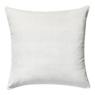 The House of Scalamandré Bay Velvet Outdoor Pillow, Oyster For Sale