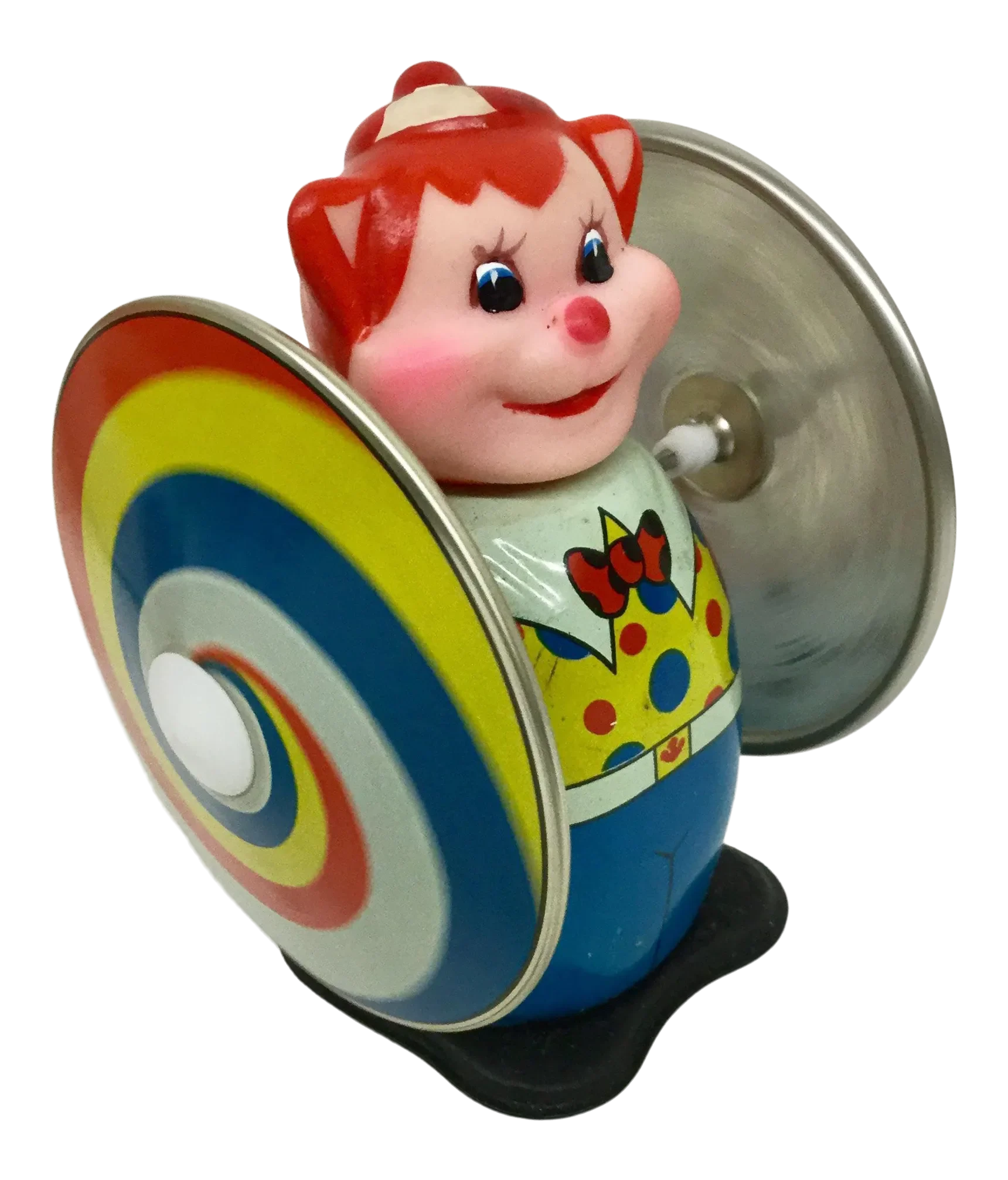 Vintage Wind Up Toy Bear Whirling Wheel With Box | Chairish