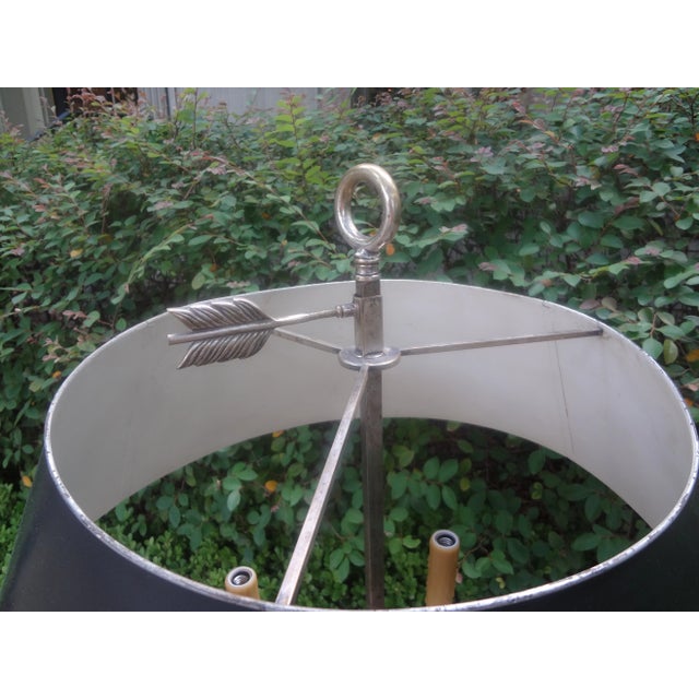 Metal 19th Century French Louis XVI Style Bouillotte Lamp For Sale - Image 7 of 12