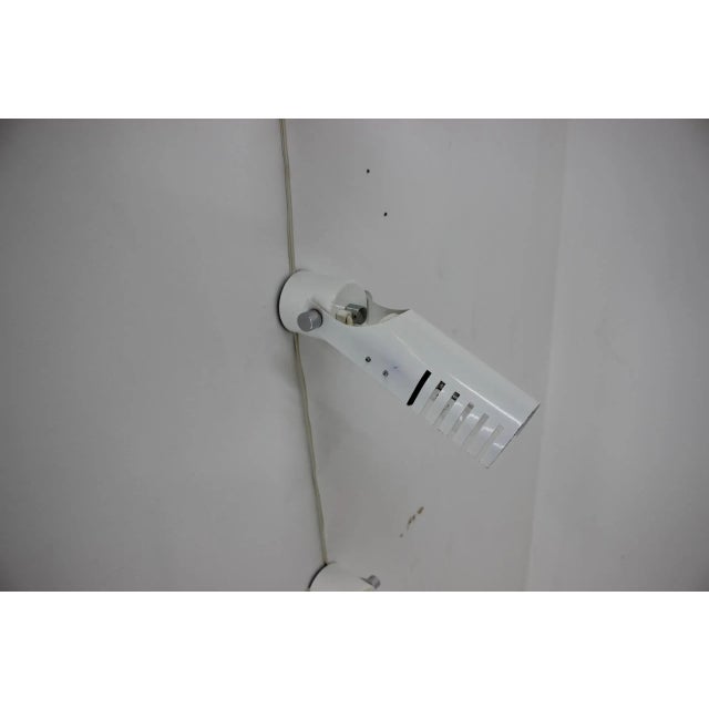 White Adjustable Sconces from Elektroinstala Dečín, 1980s, Set of 3 For Sale - Image 4 of 12