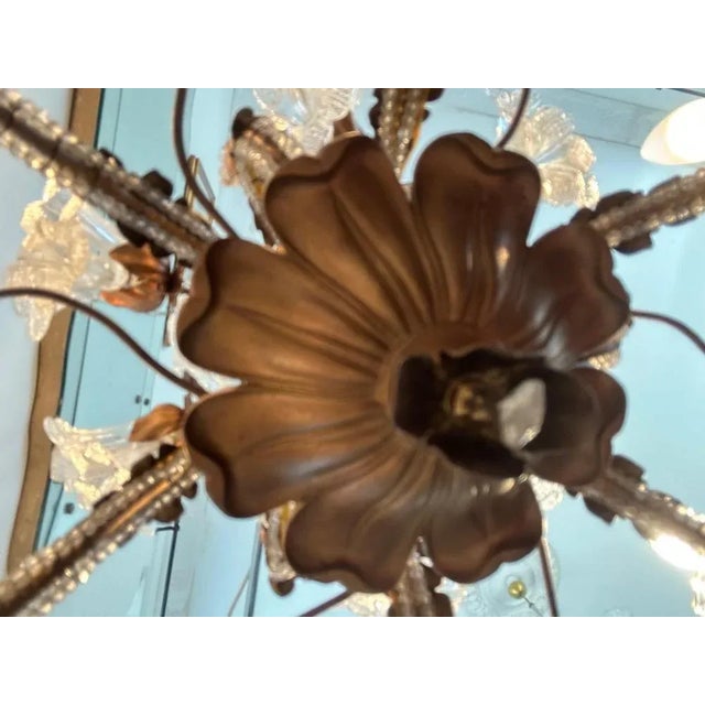 Murano Glass Chandelier, 1950s For Sale - Image 16 of 18