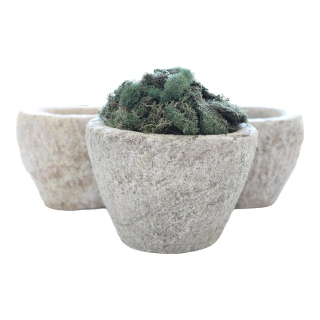 Chinese Carved Stone Mortar Pot/Bowl For Sale