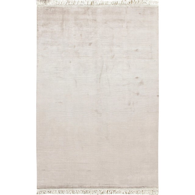 2010s Contemporary Simplicity Gray/Ivory Rug - 6'9" X 10'2" For Sale - Image 10 of 10