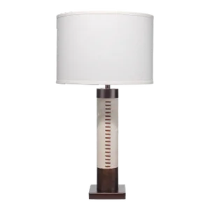 Jamie Young Sheridan Steel & Hide Table Lamp