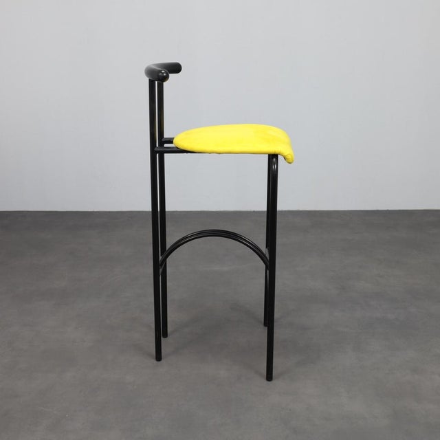 Postmodern Bar Stools, Italy, 1980s, Set of 4 For Sale - Image 4 of 10