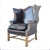 Vintage Rose Tarlow Style Leather Wingback Armchair, Circa 1960 For Sale - Image 11 of 12
