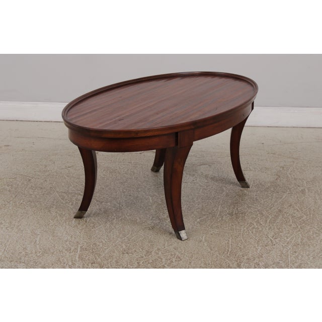 Lloyd’s Modern Oval Coffee or Cocktail Table For Sale - Image 13 of 16