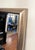 Contemporary Transitional Brushed Silver Finish Solid Large Wall Mirror For Sale In Houston - Image 6 of 11