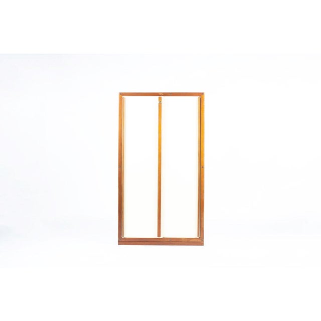 Mahogany and Beige Panel Wardrobe by André Sornay, France, 1960s For Sale - Image 11 of 11
