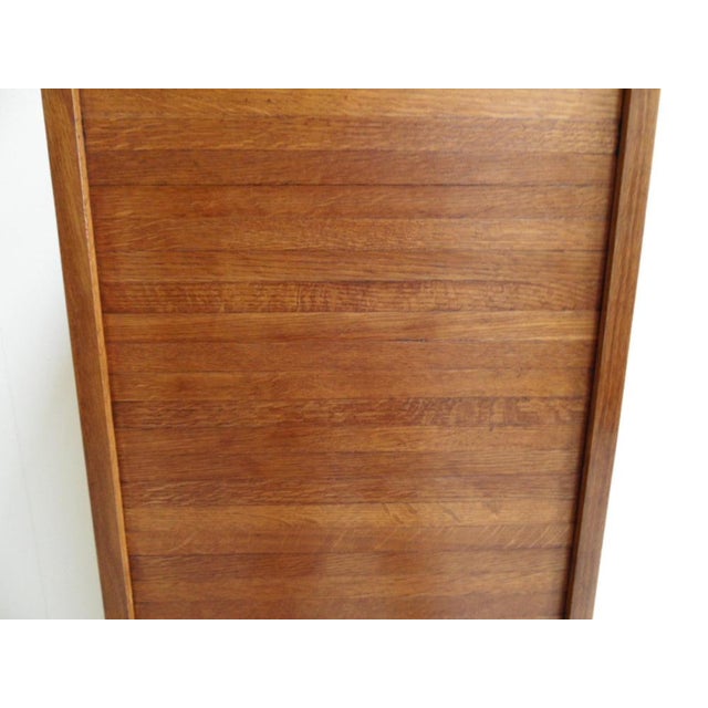 Vintage Filing Cabinet with Roller Shutter, 1950s For Sale - Image 3 of 14