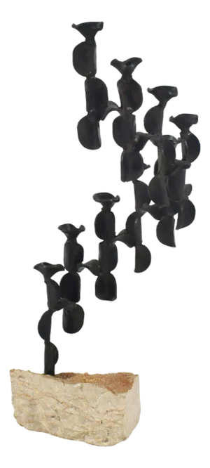 David Palombo Cascading Sculpture/Candelabra/Menorah