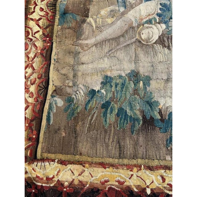 18th Century Aubusson Rest in the Forest Tapestry For Sale - Image 11 of 18