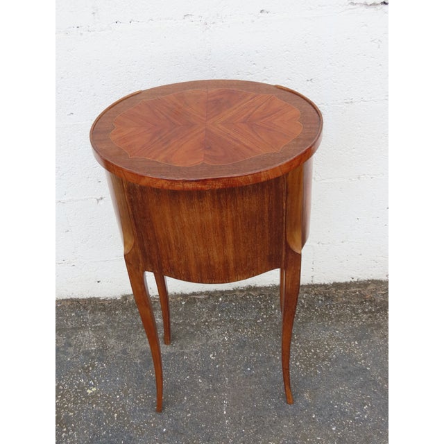 This classic Nightstand is made out of wood, solid wood, and veneer. This Nightstand has a lovely French style and design...