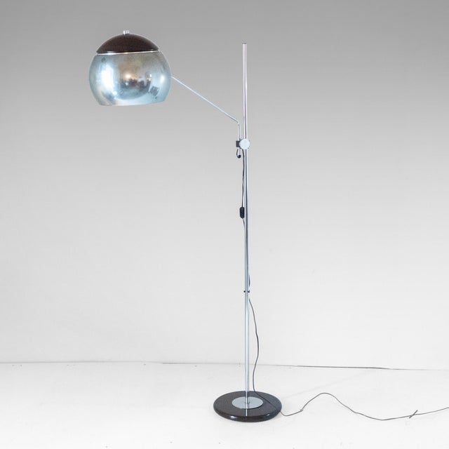 Vintage Floor Lamp in Chromed Metal Structure, Italy, 1960s For Sale - Image 18 of 18