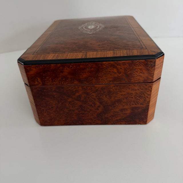 19th Century Napoleon III Jewelry Box With CSD Monogram For Sale - Image 4 of 12